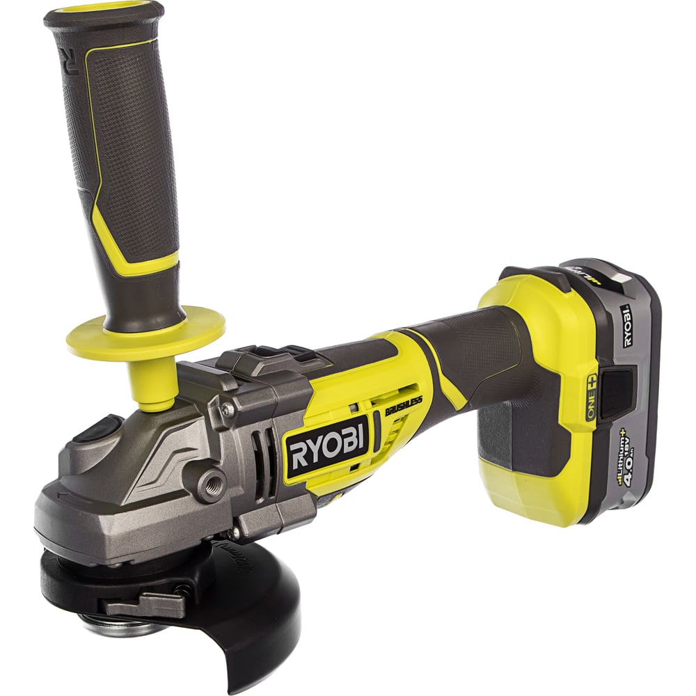 Углошлифмашина бесщеточная Ryobi ONE+ R18AG7-140S — Фото 1